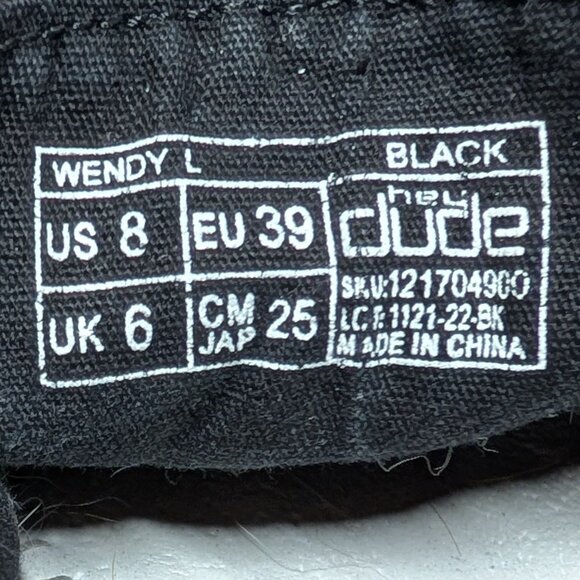 Hey Dude Wendy L Slip-On Shoes in Black - Size 8 - Picture 2 of 16